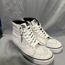 Vans SK8-HI Emboss Logo White True White Skate Shoes Men's 5 Women's 6.5