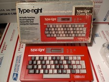 VTech Type-Right Pre-Computer Typing Tutor Vtg 1985 w/ Course Book And Tape