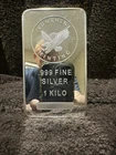 1 kilo Sunshine Minting  .999 fine silver bar