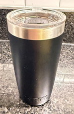 YETI STAINLESS STEEL BLACK TUMBLER 10oz with MAGSLIDER LID