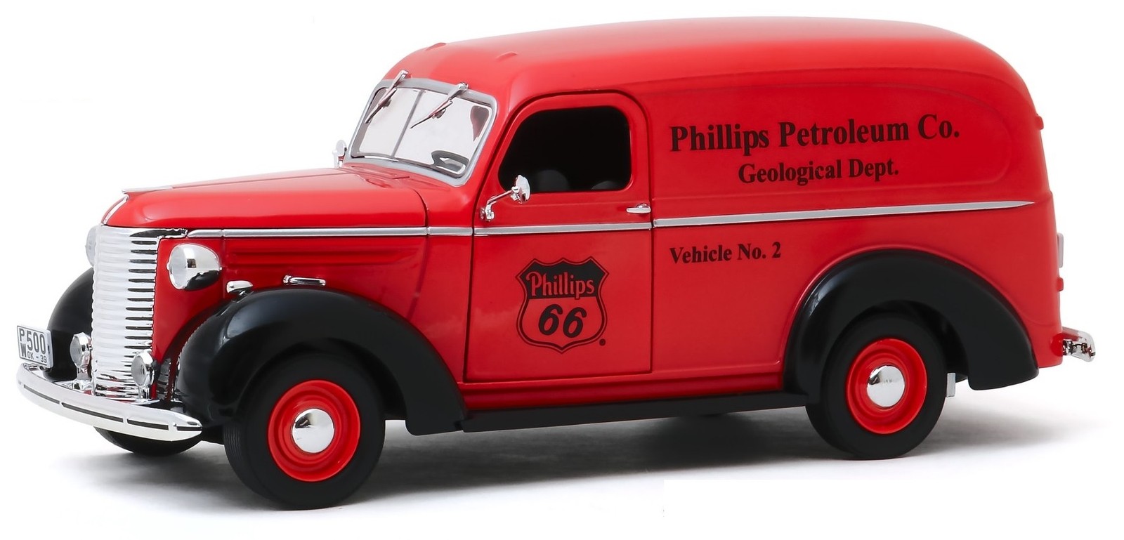 Greenlight 1939 Chevrolet Panel Truck Philips 1/24 - Finition Premium pour Collectionneur