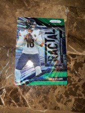 Panini Prizm Fractal Green Ice  Caleb Williams Chicago Bears #4 Football Card