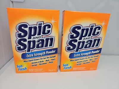 2- 27 Oz Spic & Span All Purpose Cleaner Extra Strength Powder Sun Fresh