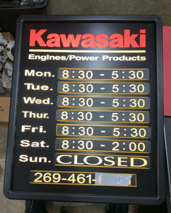 Vintage Kawasaki Sign | eBay