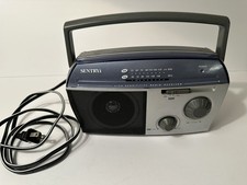Sentry PR120 AM/FM High Sensitivity Portable Radio with Power Supply Tested Work