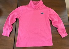 Vintage Lacoste Turtleneck 24 mo baby shirt kid Pullover pink Logo MADE IN USA