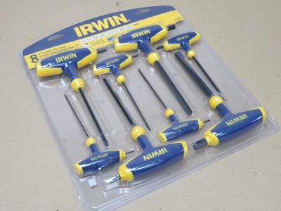 BRANDNEU Irwin T Griff Sechskantschlüssel Set 8-teilig 2 mm - 10 mm