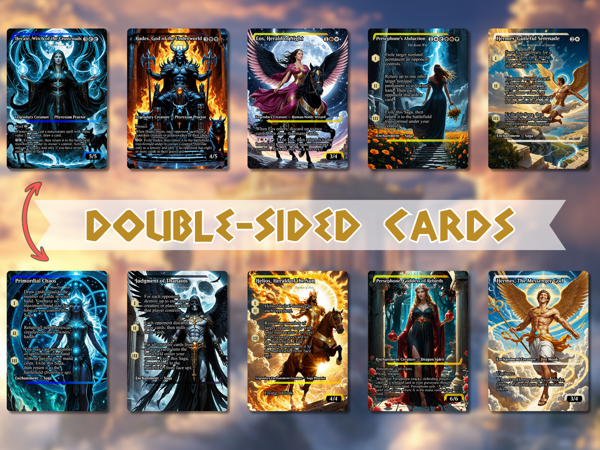 Greek Mythos Themed Saga Commander MTG Alt-Art Deck. Ready to Play! | eBay