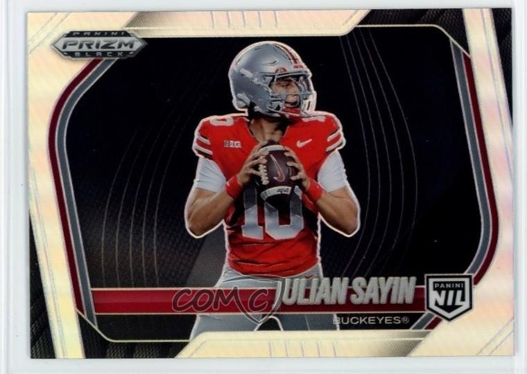 2025 Panini Prizm Black Prospects Extended Silver Prizm Julian Sayin #192 1q34