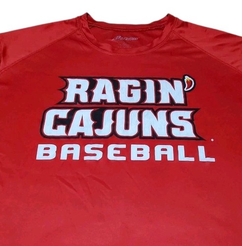 Louisiana Lafayette Ragin Cajuns Baseball T-Shirt Herren XL rot - 44 Zoll Brustumfang - Bild 3 von 5