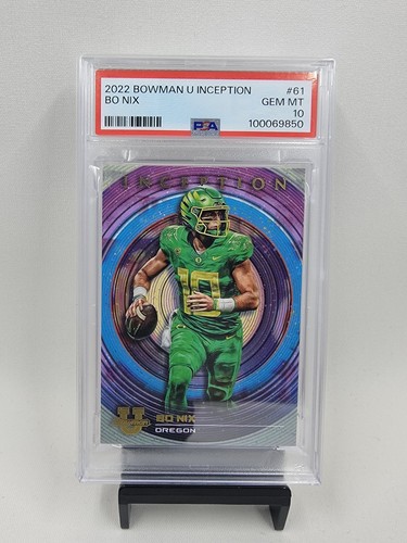 BO NIX 2022 Bowman University Inception #61 Oregon Ducks PSA 10 GEM MINT - Bild 1 von 3