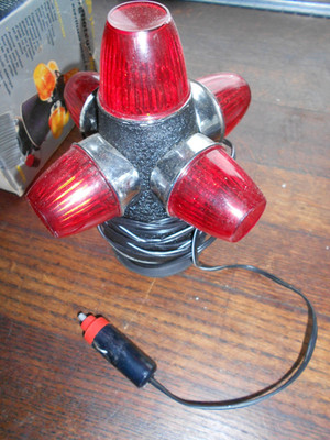 Alte Warnleuchte,Vintage,Blinklampe,12 Volt,Auto,KFZ,Oldtimer,Blinklampe