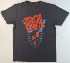 Billy Idol Tour Shirt 2021 Rock Band Graphic Tee Black Vintage Style M