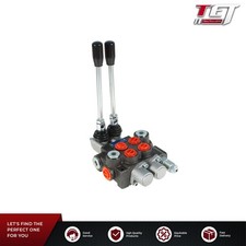 11 GPM 2 Spool Hydraulic Monoblock Double Acting Control Valve SAE Ports