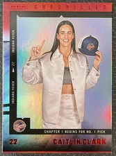 2025 Panini Caitlin Clark Chronicled #60 Red Foil Parallel
