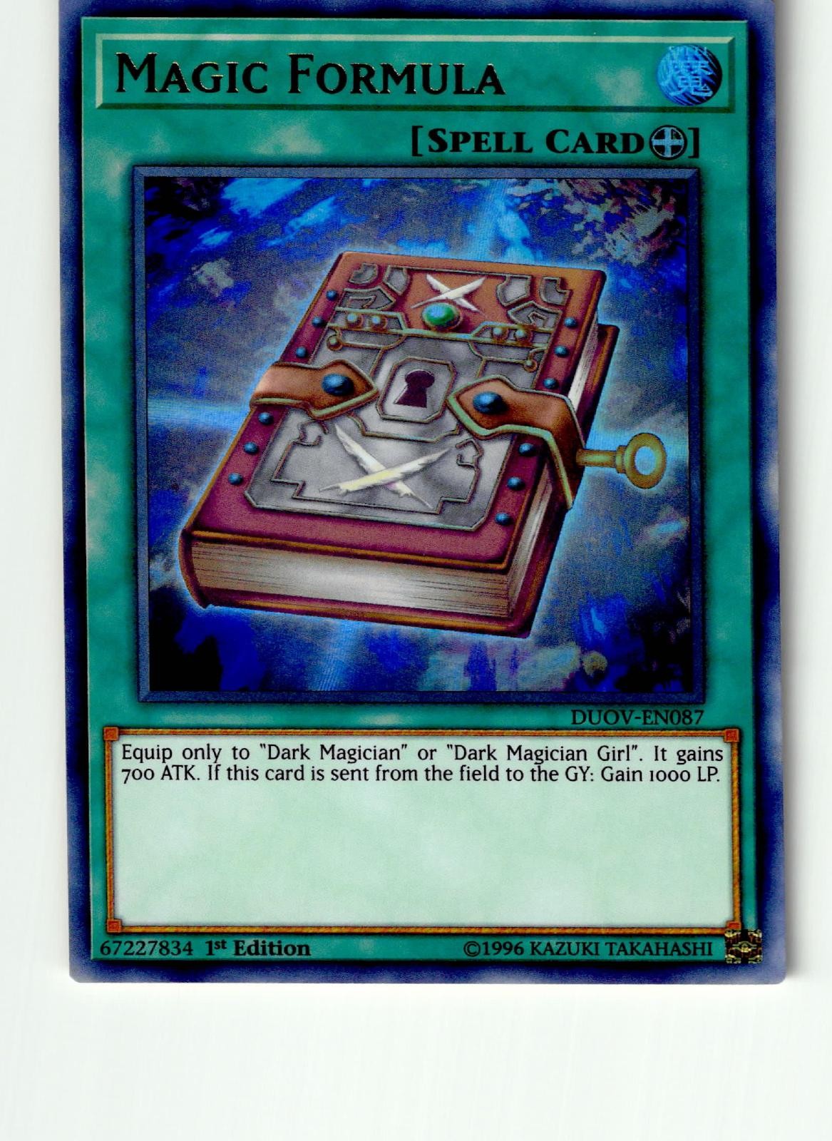 Magic Formula DUOV-EN087 Ultra Rare Duel Overload Yu-Gi-Oh 1st Edition LP