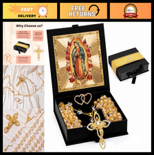 Crystal Wedding Lasso for Catholic Ceremony, Elegant Rosary Gift for Couples