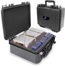 Graded Card Storage Box for 40 BGS CSG PSA Graded Sports Trading Cards, IPX7 Wat