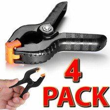 🔥4 Pack QUALITY Heavy Duty SPRING CLAMPS Nylon Plastic Quick Grips Clips Grip