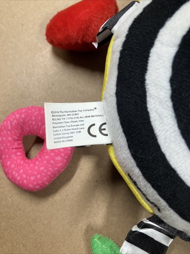 Vintage Whoozit Plush Rattle Manhattan Toys As Seen In Baby Einstein - Picture 8 of 9