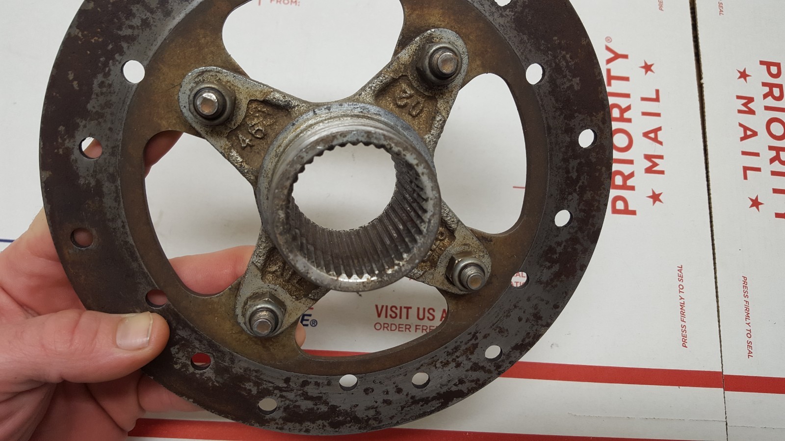 03 07 Polaris Predator 500 Rear Axle Disc Brake Hub Rotor 0810