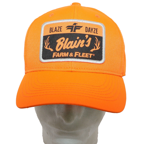Blaines Farm& Fleet Blaze Dayze NWT Hat Capadjustable Fluorescent Orange cap hat - Picture 2 of 10