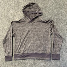 Mondetta Performance Luxury Hooded Pullover Womens M Purple Gray