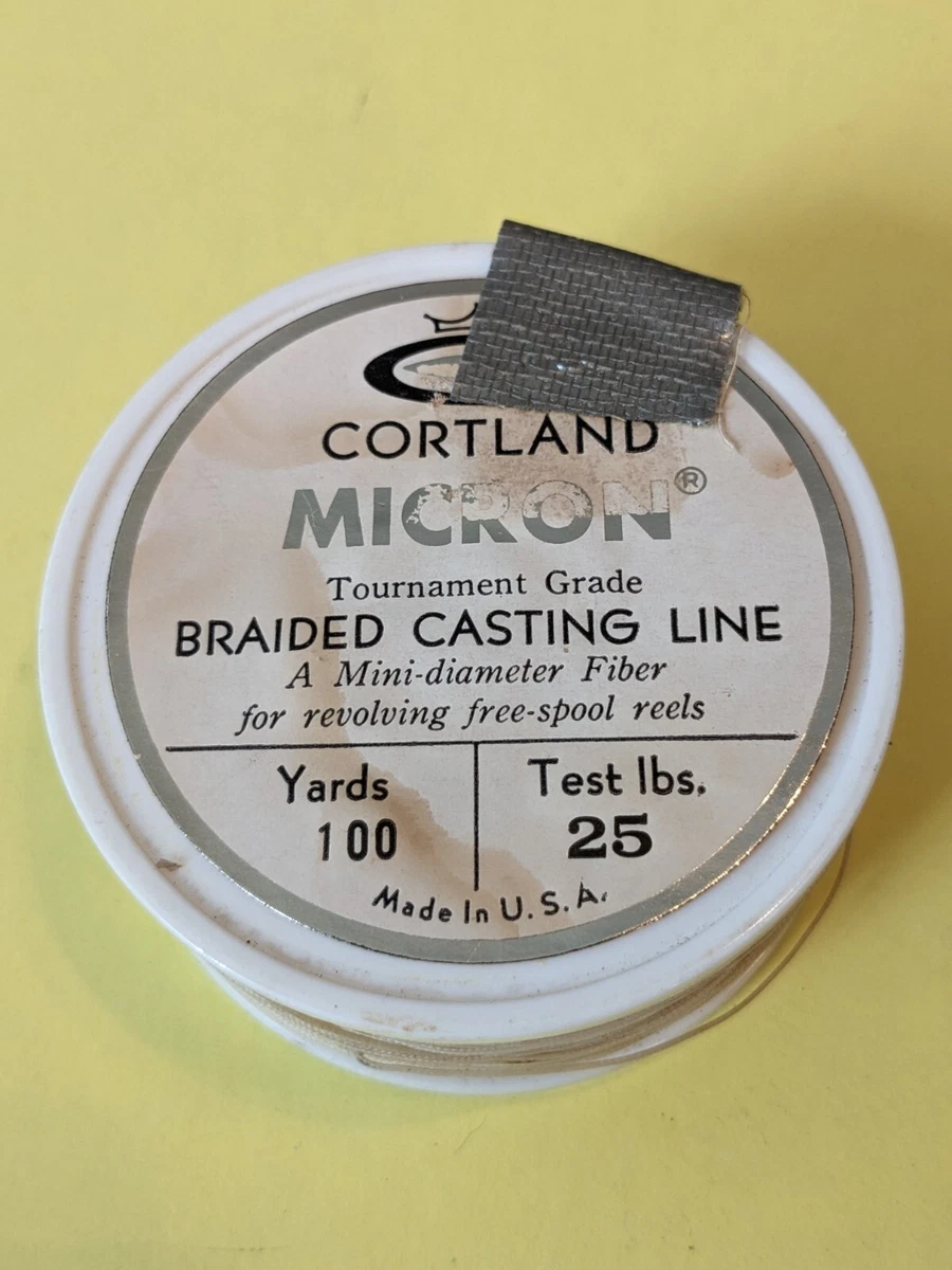 2 Spools Cortland Micron Braided Casting Line Tournament grade 25lbs  100yards ea