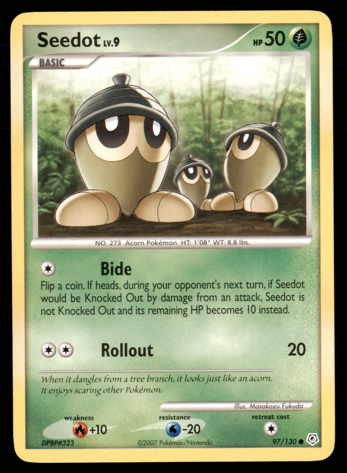 Pokemon Card Seedot LV.4 Diamond & Pearl 97/130 NEAR MINT Non Holo Common TCG!!!