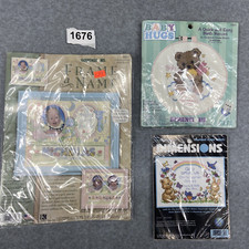 Dimensions Cross Stitch Set of 3 Frame a Name Baby Embossed  6948 ,72561,6802