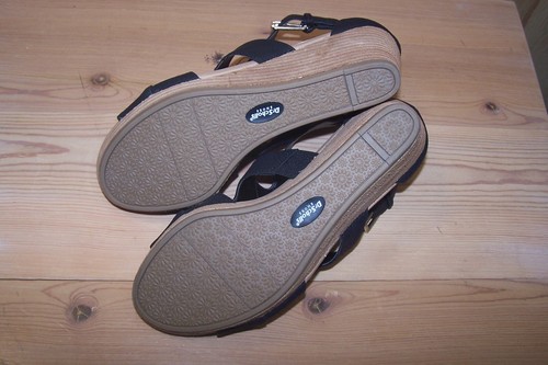 NWOB Women's Dr. Scholls Bailey Black Comfort Wedge Sandals Sz 7M - Picture 8 of 8