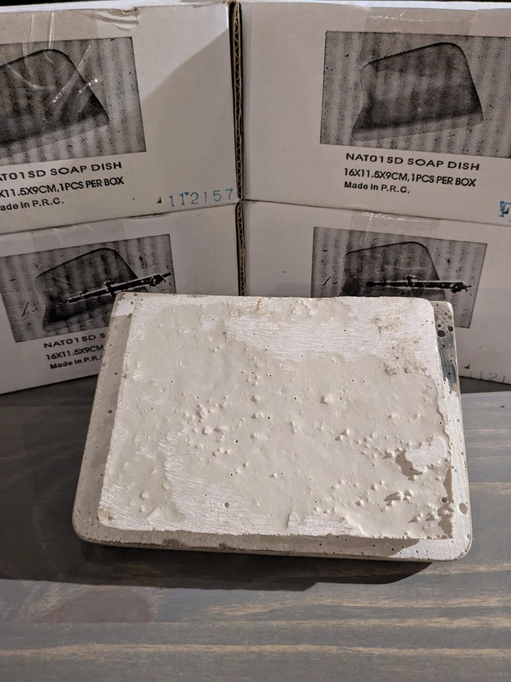 Jabonera de piedra fundida - Soporte para ducha, bañera y fregaderos Foto 3 de 4