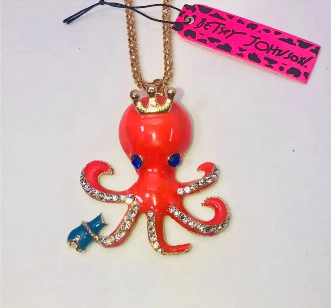 Betsey johnson octopus necklace deals
