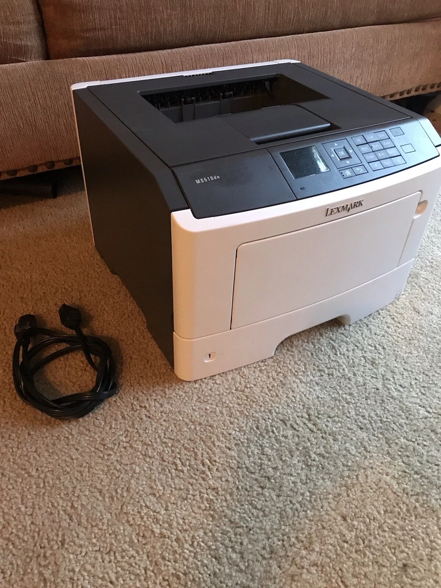 Used and Working Lexmark MS510dn Workgroup Laser Printer with Toner and Cords