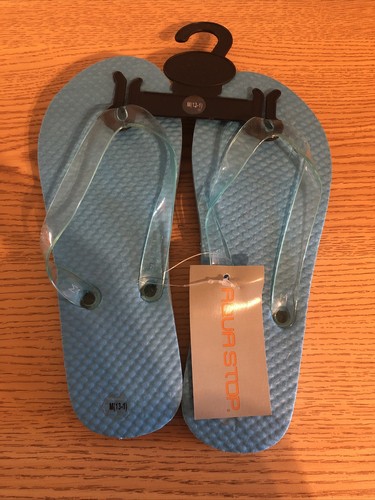 Aqua Stop M Girls 13-1 Flipflops Sandals Shoes Blue (apt-1059) - 第 1/3 張圖片