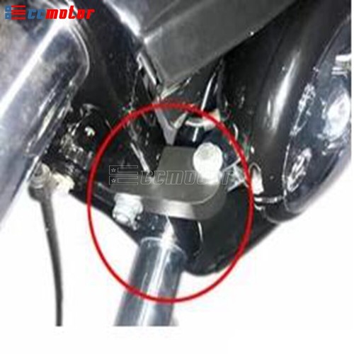 Front Fairing Headlight Extension Block For Harley Dyna FXDL FXDB 39-49mm Forks - Picture 8 of 9