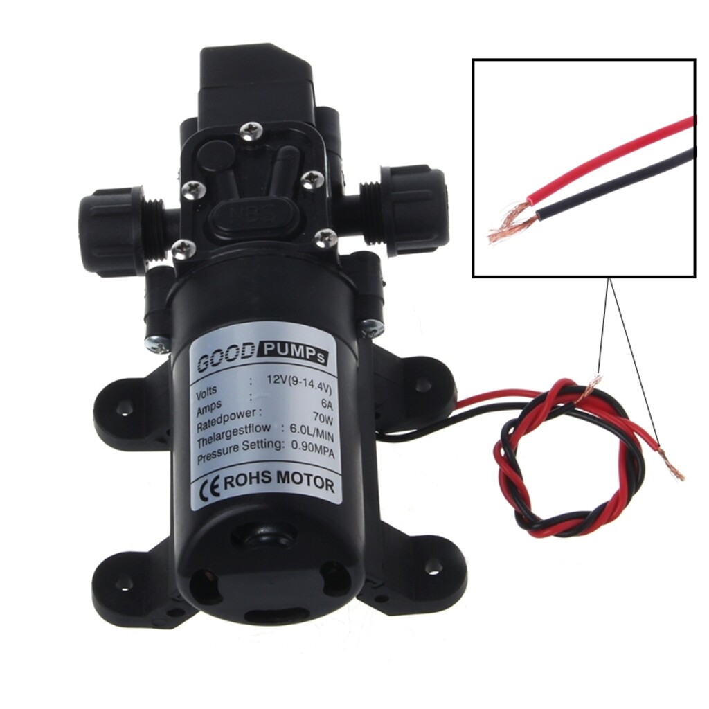 12V Wasserpumpe Selbstansaugend - Deck Reinigung Für Boot & Wohnmobil