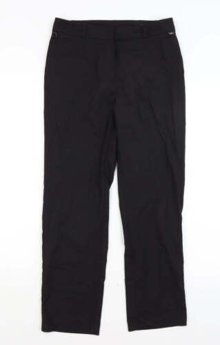 Pantalon femme M&S robe polyester noir taille 8 L27 ordinaire - Photo 1/12