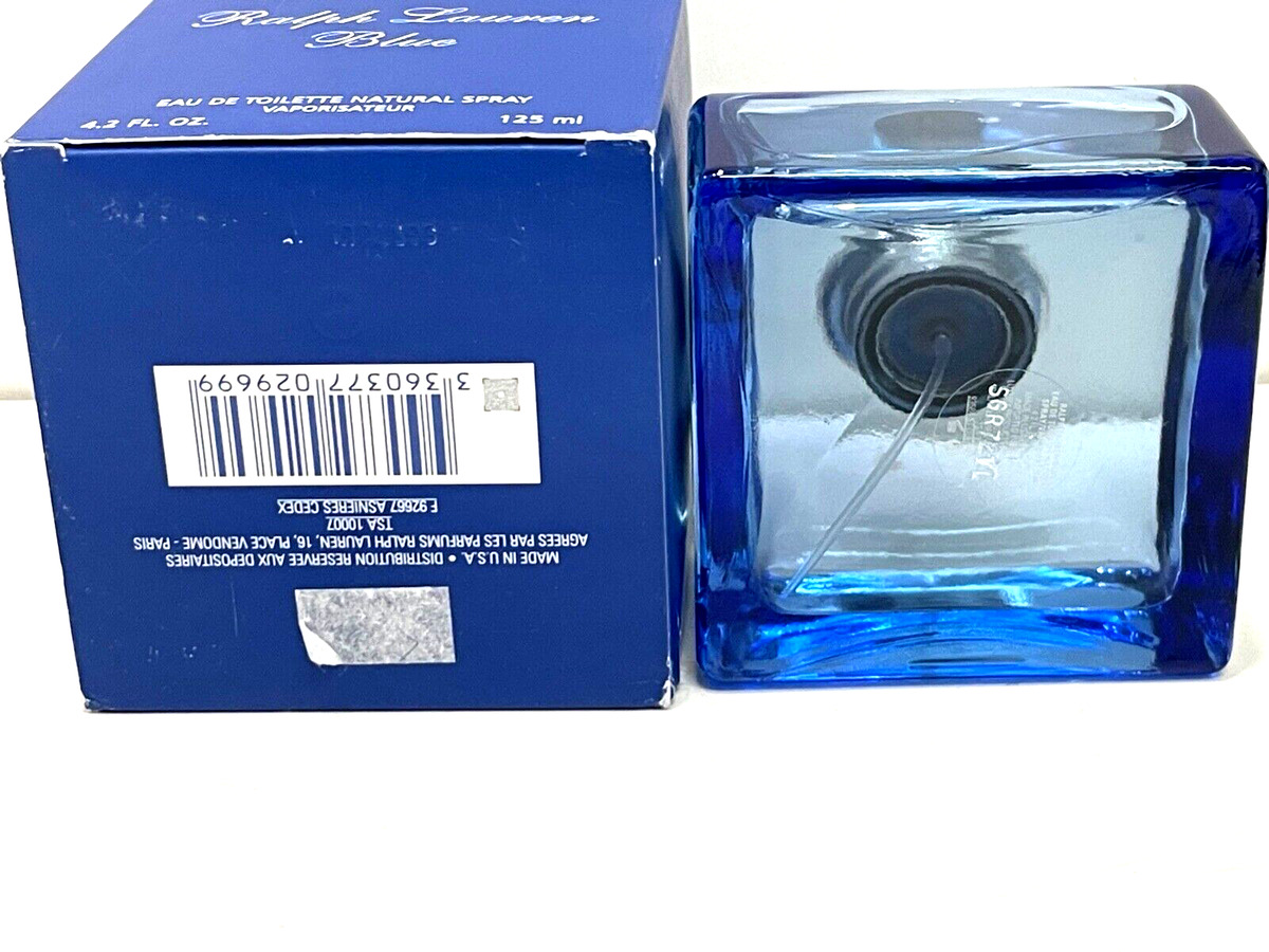 Ralph Lauren Blue Women Perfume EDT Spray 4.2 oz / 125 ml NIOB as Pic