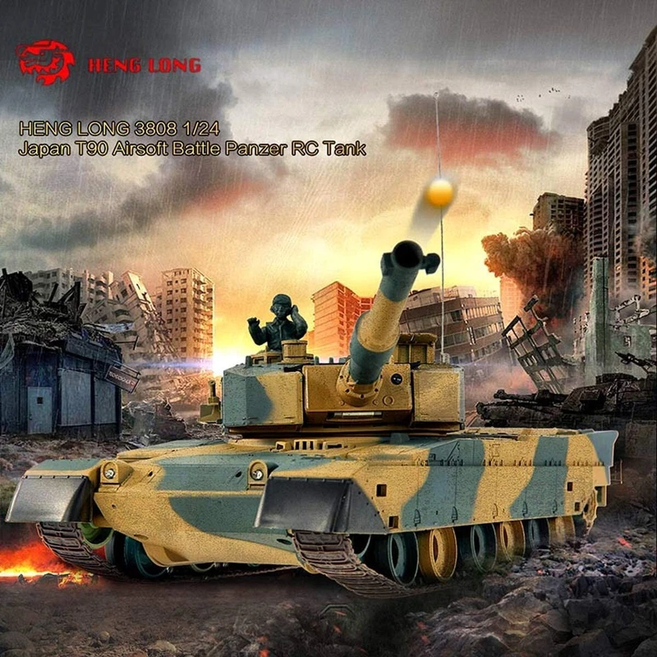Heng Long Type 90 Japan Battle Tank RC Airsoft IR Panzer 1/24 Scale Model 2.4Ghz - Image 2 of 4