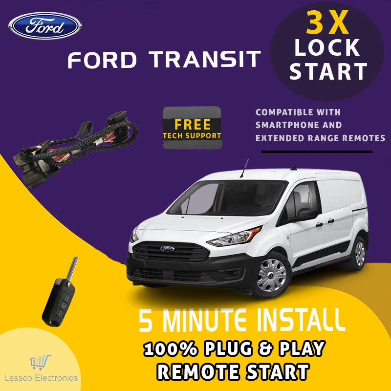 Ext. Range Plug Play Remote Start fits 2020 2021 Ford Transit