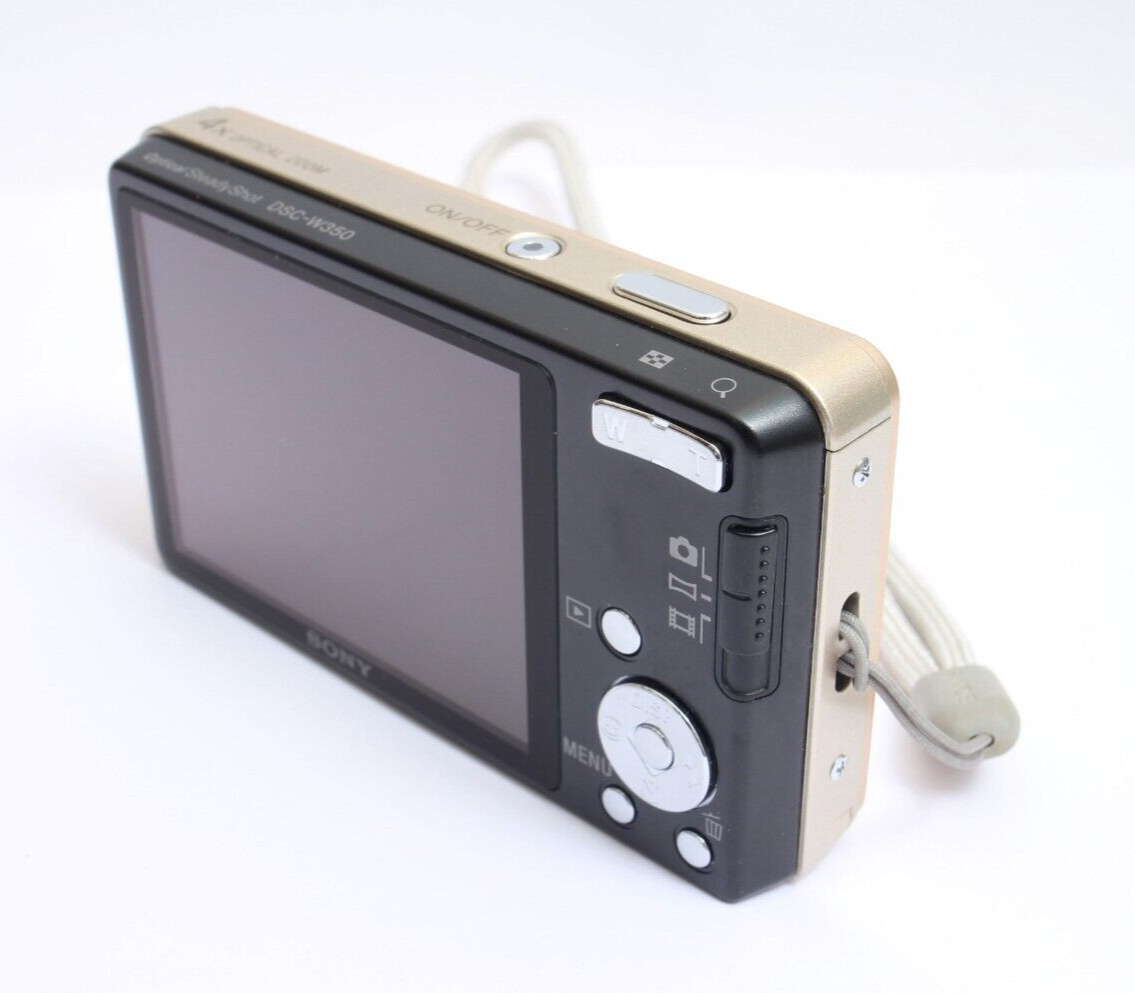 SONY Cyber-Shot DSC-W350 Gold Digital Camera 14.1MP