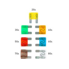 Maxi Sicherung Set 7 x Stecksicherungen KFZ Auto 20/30/40/50/60/70/80A Maxi Sicherung Set 7 x Stecksicherungen KFZ Auto 20/30/40/50/60/70/80A