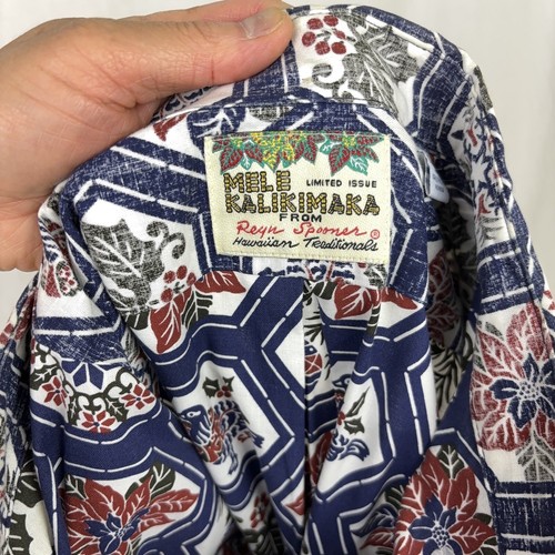 Reyn Spooner Mele Kalikimaka Hawaiian Shirt Christmas 2012 Holly Dove LIMITED - Picture 6 of 7