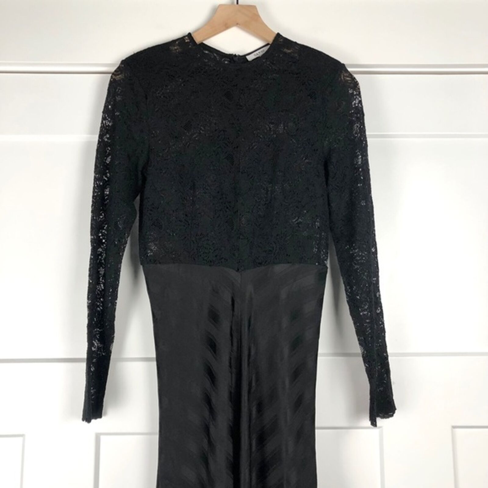 Ganni 36 US 4 Small Kendal Lace Silk Maxi Dress F… - image 3