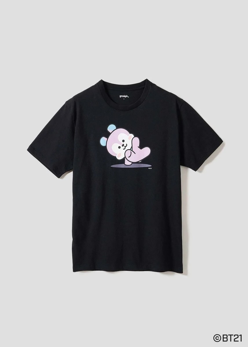 Graniph] BT21 MANG | T-shirt Size SS ~ XXL Black From JP NEW