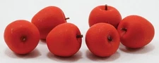 Dollhouse Miniatures 1:12 Scale Red Apples, 6 Piece #IM65182