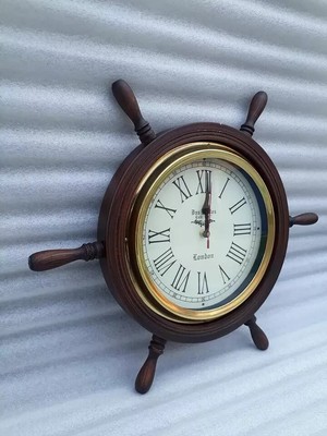 Antique Clock Station Wall Clock Double Sided Victoria Wall Clock Black Antique