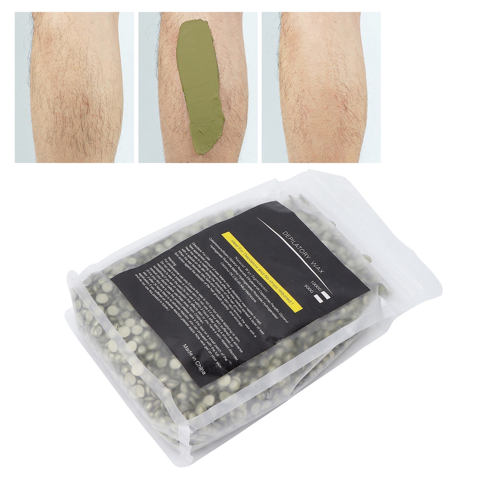 (Copper)Hard Wax Beads Painless Depilatory Hair Removal Wax Waxing