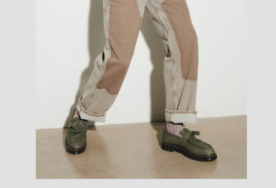 Dr. Martens ADRIAN CARRARA LEATHER TASSEL LOAFERS MSRP$180 